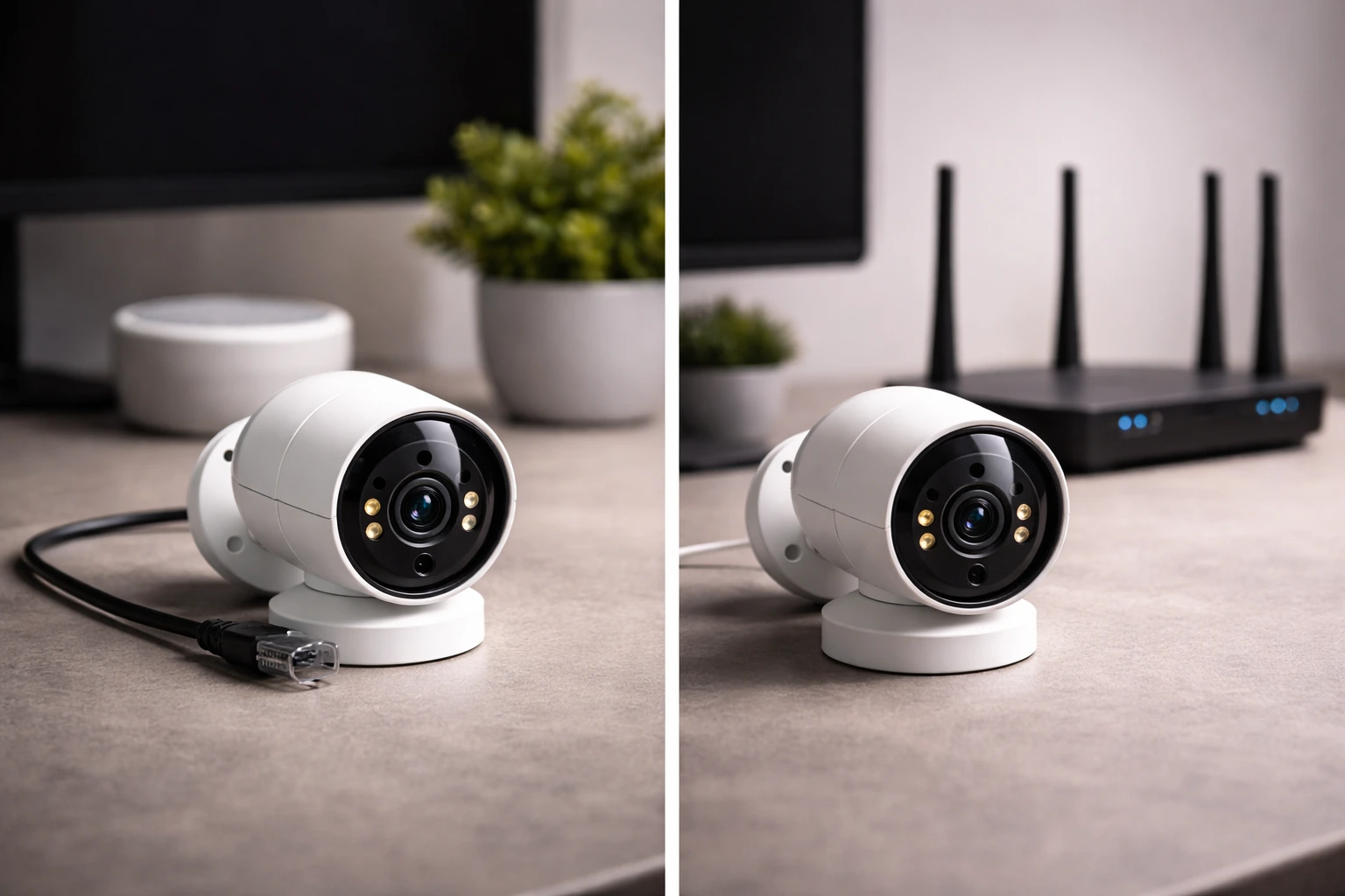 Wired vs Wireless cameras for home security